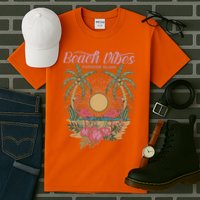 Vintage Tropical Beach Vibes Paradise Island Tall T-Shirt