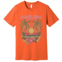 Vintage Tropical Beach Vibes Paradise Island Premium T-Shirt