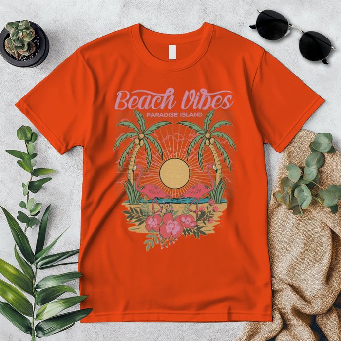Vintage Tropical Beach Vibes Paradise Island Premium T-Shirt