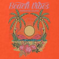Vintage Tropical Beach Vibes Paradise Island Premium T-Shirt