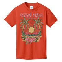 Vintage Tropical Beach Vibes Paradise Island Kids T-Shirt