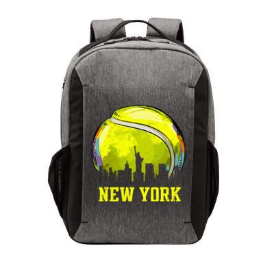 Vintage Tennis Ball New York City Skyline Vector Backpack