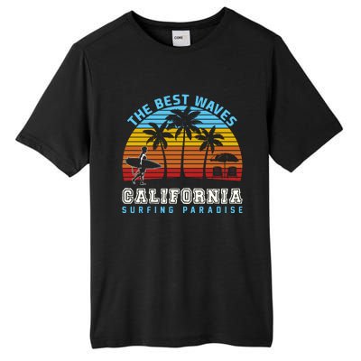 Vintage The Best Wave California Surfing Paradise Tall Fusion ChromaSoft Performance T-Shirt