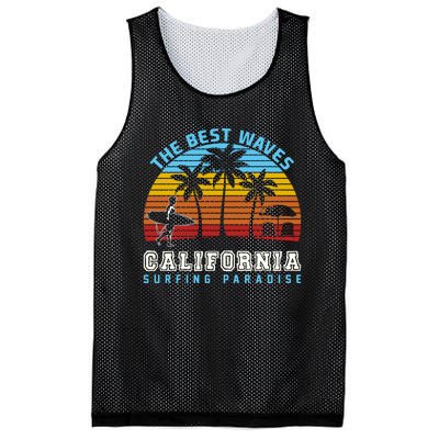 Vintage The Best Wave California Surfing Paradise Mesh Reversible Basketball Jersey Tank