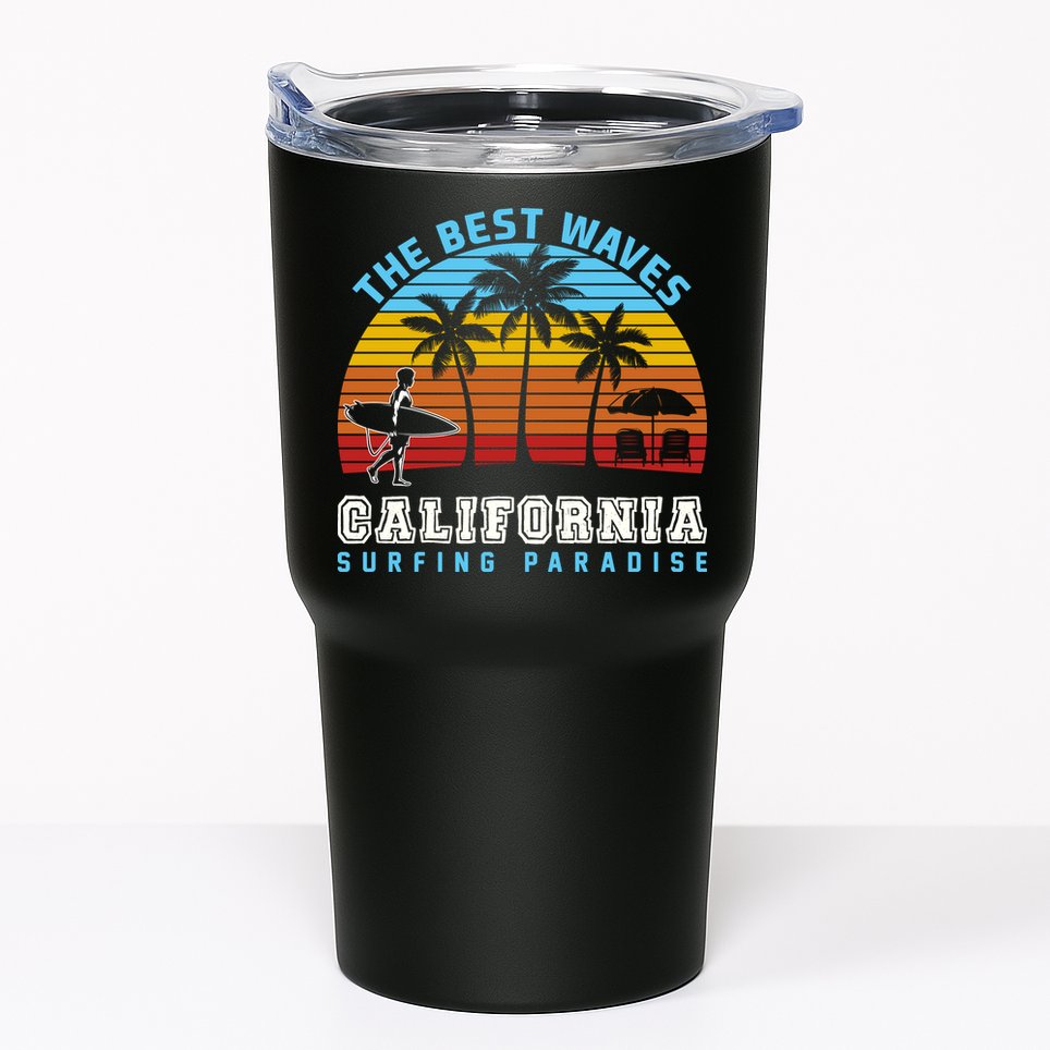 Vintage The Best Wave California Surfing Paradise Tumbler