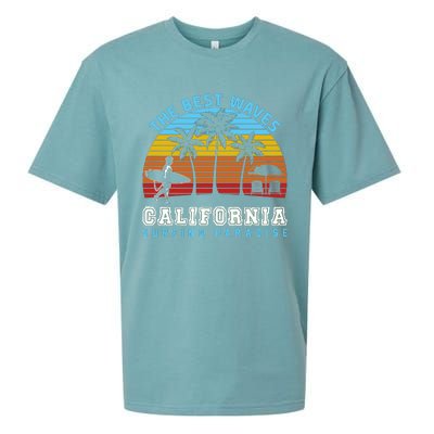 Vintage The Best Wave California Surfing Paradise Sueded Cloud Jersey T-Shirt