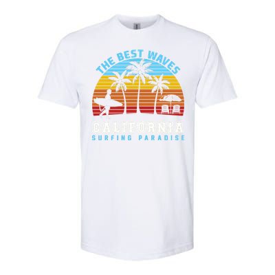 Vintage The Best Wave California Surfing Paradise Softstyle CVC T-Shirt