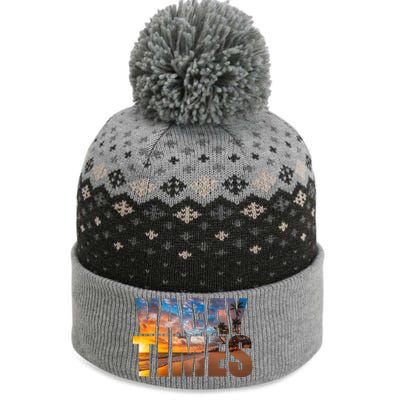 Vacay Times Beach The Baniff Cuffed Pom Beanie