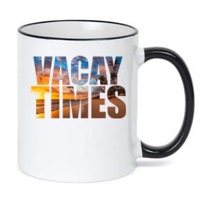 Vacay Times Beach 11oz Black Color Changing Mug