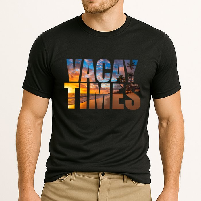 Vacay Times Beach Cooling Performance Crew T-Shirt