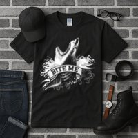 Vintage Tattoo Bite Me Shark Tall T-Shirt
