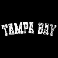 Vintage Tampa Bay Florida Distressed Bold White Text Apparel T-Shirt