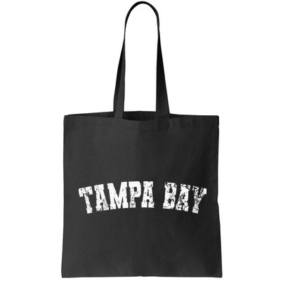 Vintage Tampa Bay Florida Distressed Bold White Text Apparel Bag
