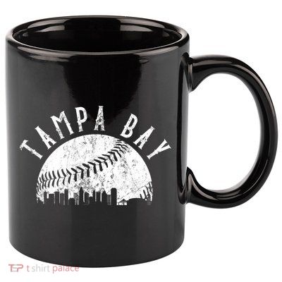 Vintage Tampa Bay Florida Skyline 11oz C Handle Ceramic Mug