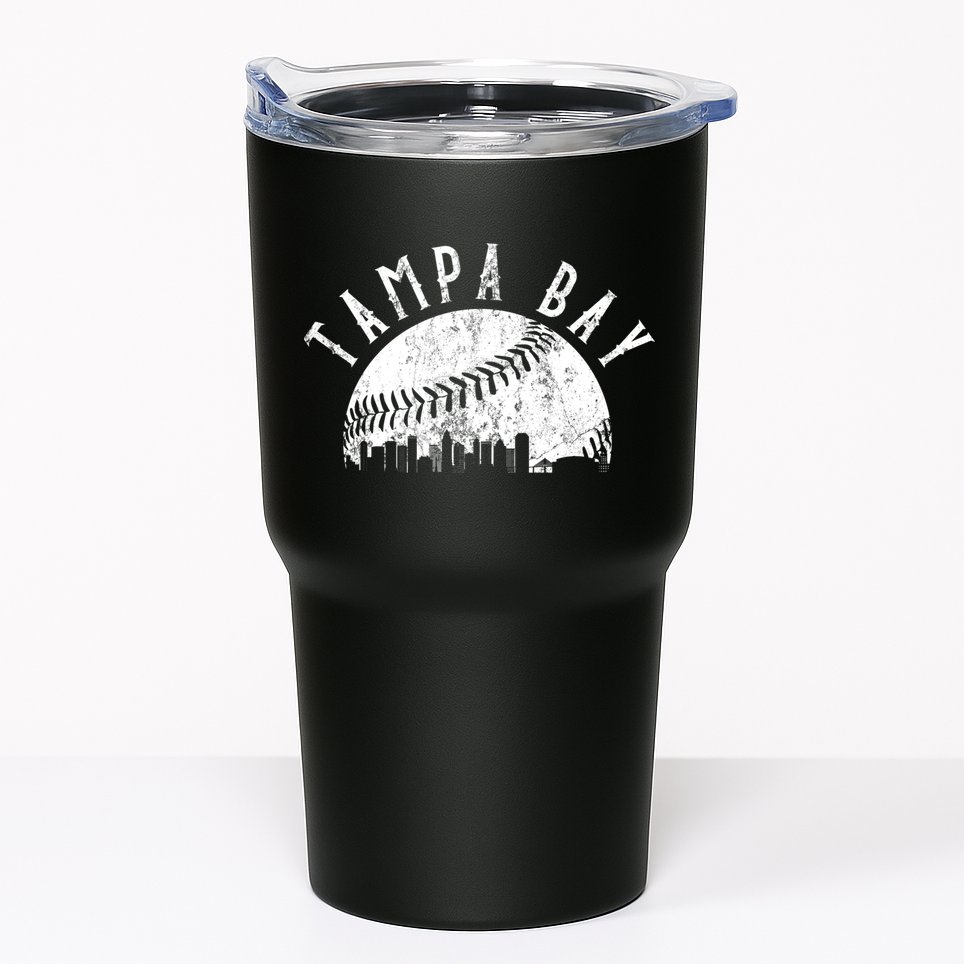 Vintage Tampa Bay Florida Skyline Tumbler