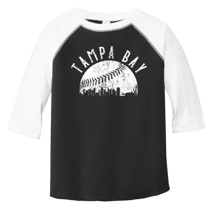 Vintage Tampa Bay Florida Skyline Toddler Fine Jersey T-Shirt