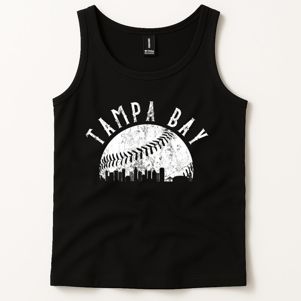 Vintage Tampa Bay Florida Skyline Tank Top