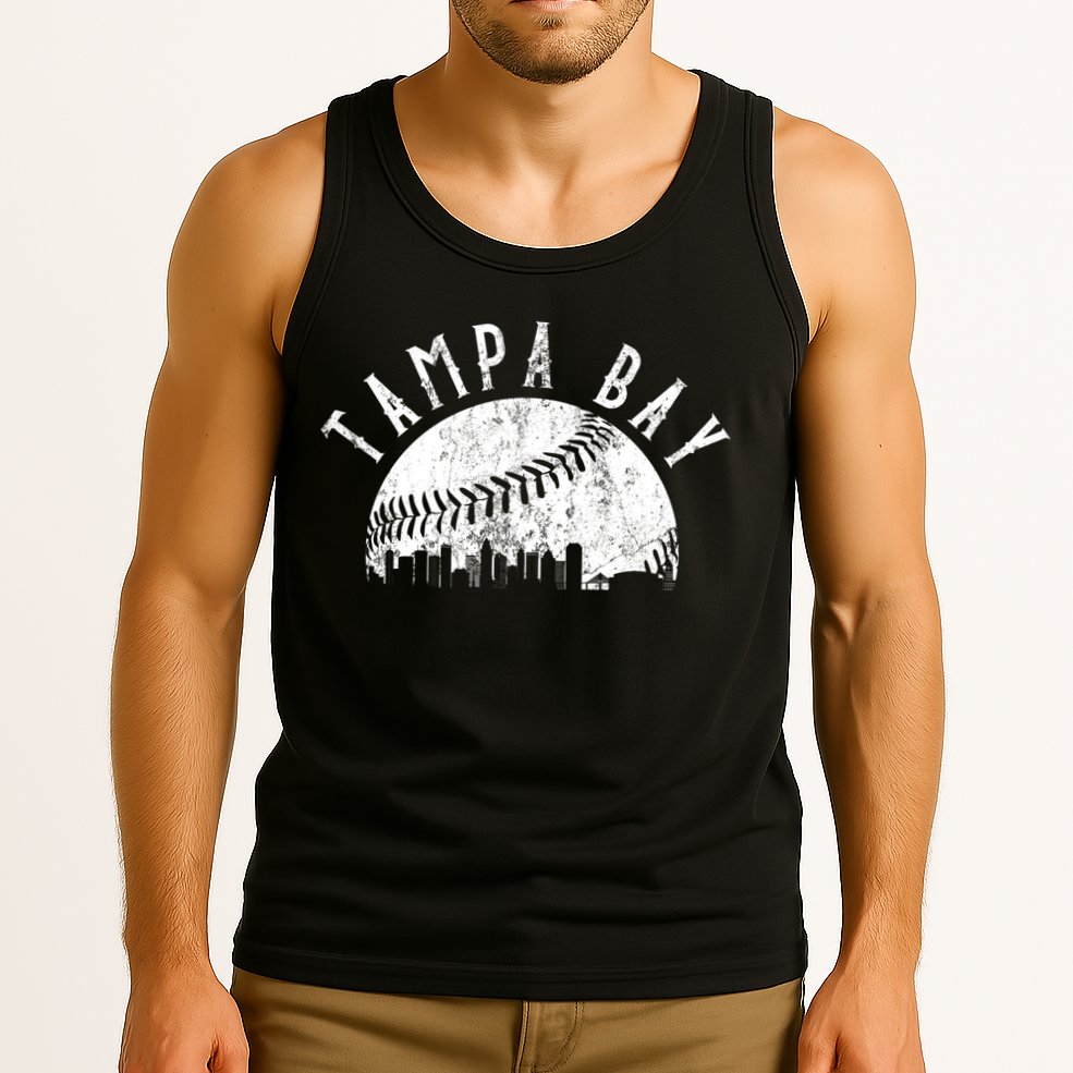 Vintage Tampa Bay Florida Skyline Tank Top