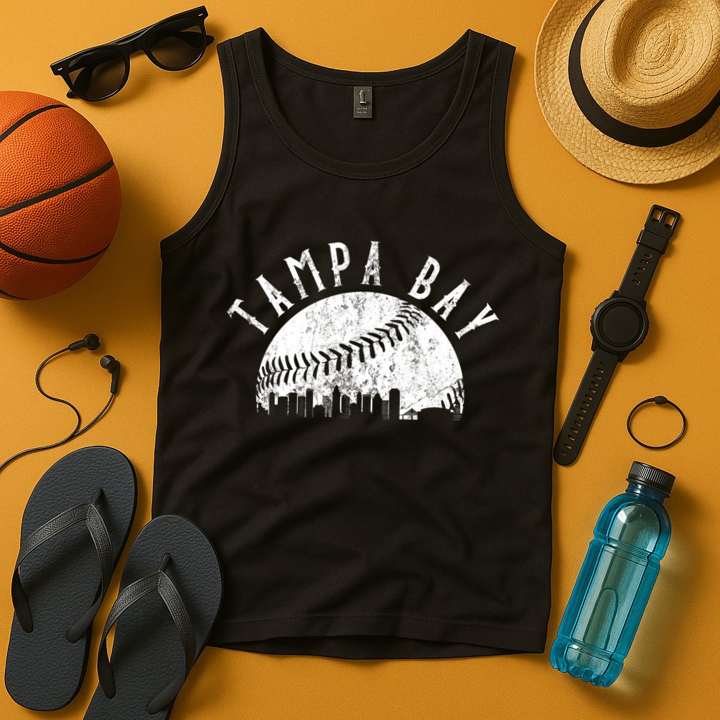Vintage Tampa Bay Florida Skyline Tank Top
