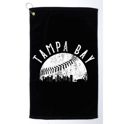 Vintage Tampa Bay Florida Skyline Golf Towel