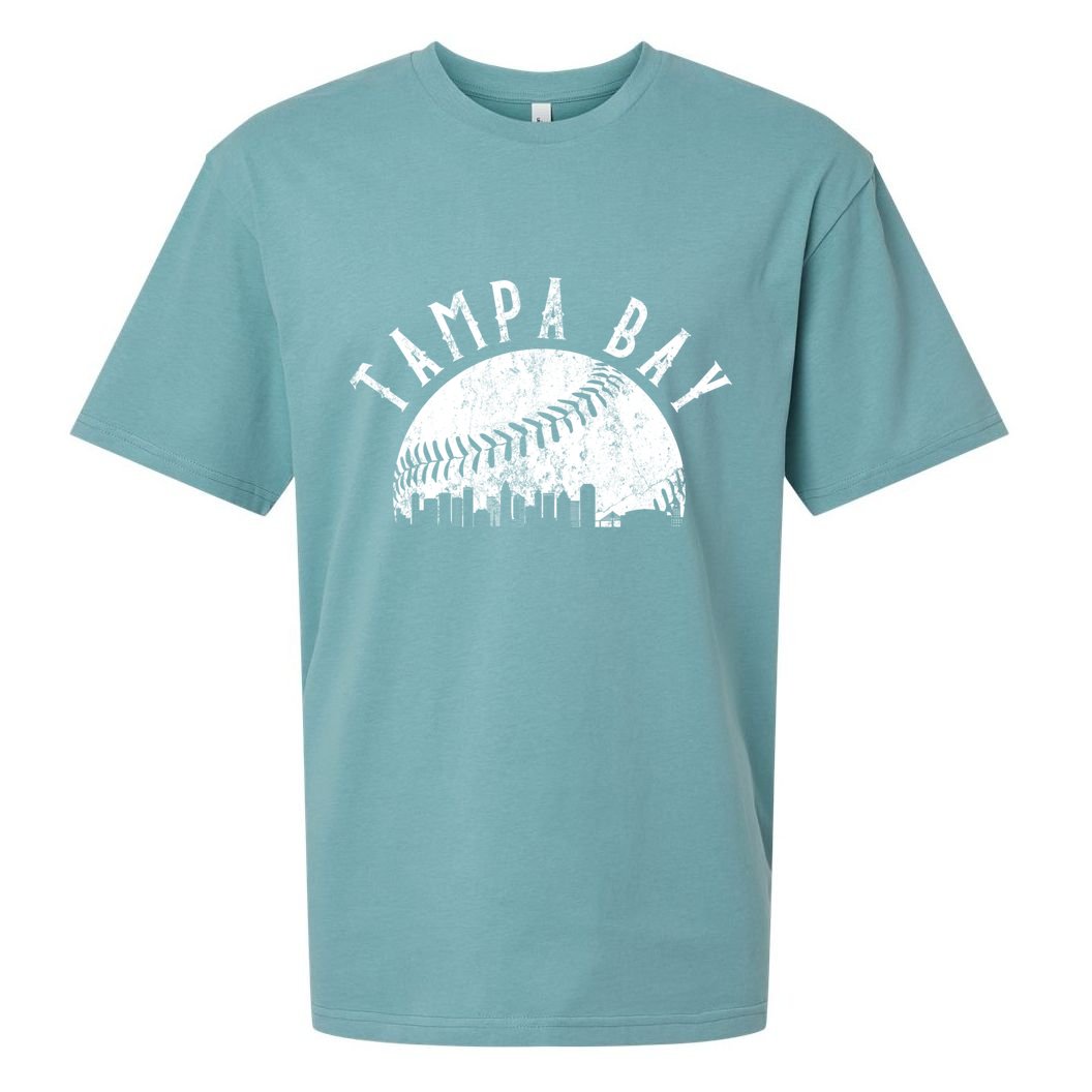 Vintage Tampa Bay Florida Skyline Sueded Cloud Jersey T-Shirt