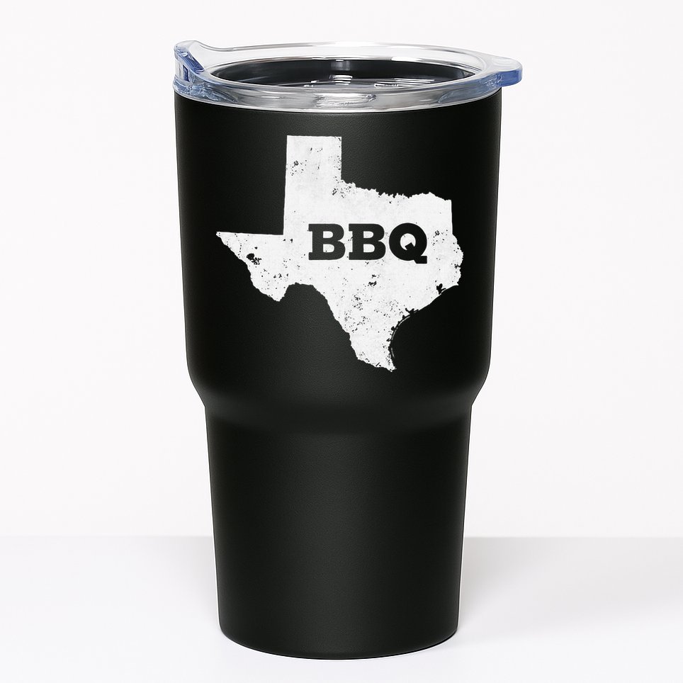 Vintage Texas Bbq State Of Texas Barbecue Tumbler