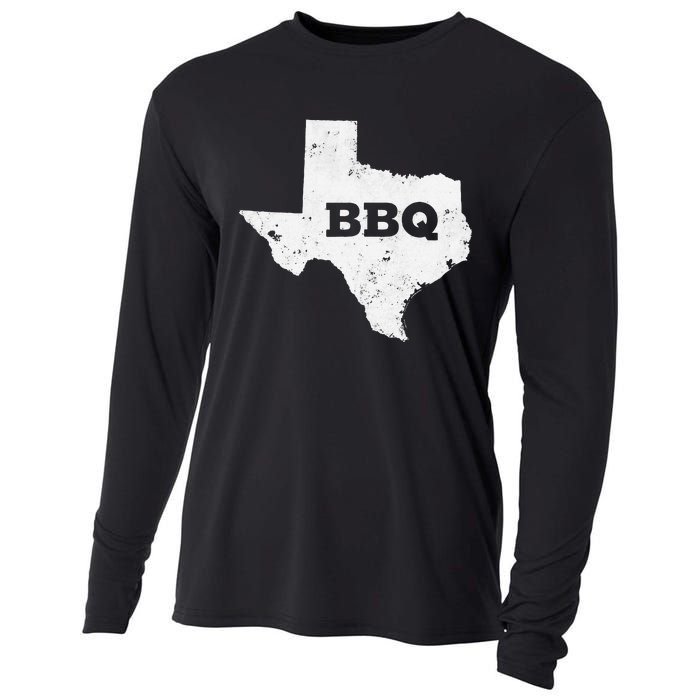 Vintage Texas Bbq State Of Texas Barbecue Cooling Performance Long Sleeve Crew