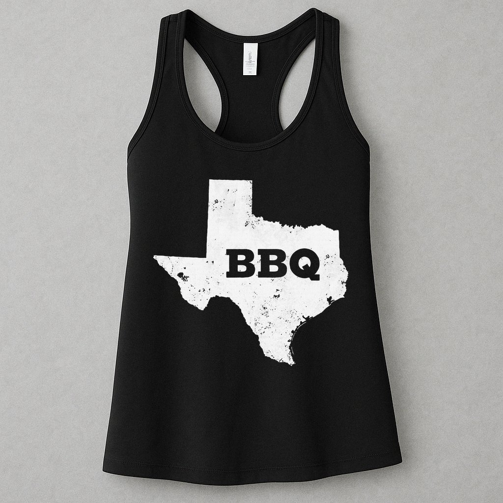 Vintage Texas Bbq State Of Texas Barbecue Womens Tank Top