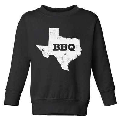 Vintage Texas Bbq State Of Texas Barbecue Toddler Sweatshirt