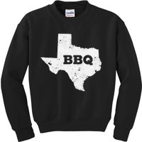 Vintage Texas Bbq State Of Texas Barbecue Kids Sweatshirt