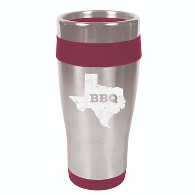 Vintage Texas Bbq State Of Texas Barbecue 16oz Travel Tumbler