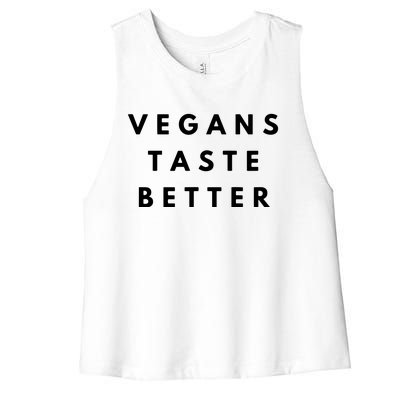 Vegans Taste Better Women's Racerback Cropped Tank