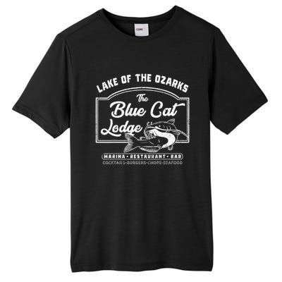 Vintage The Blue Cat Lodge Lake Of The Ozarks Tall Fusion ChromaSoft Performance T-Shirt