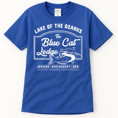 Vintage The Blue Cat Lodge Lake Of The Ozarks Tall T-Shirt