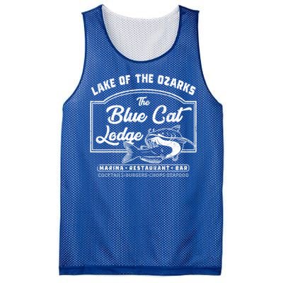 Vintage The Blue Cat Lodge Lake Of The Ozarks Mesh Reversible Basketball Jersey Tank