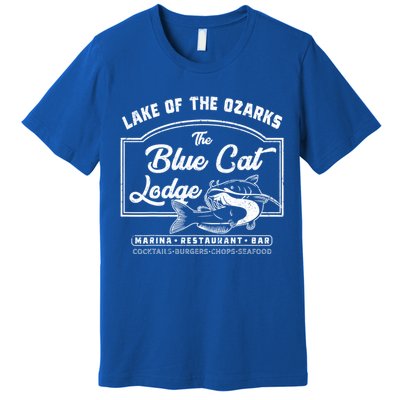 Vintage The Blue Cat Lodge Lake Of The Ozarks Premium T-Shirt