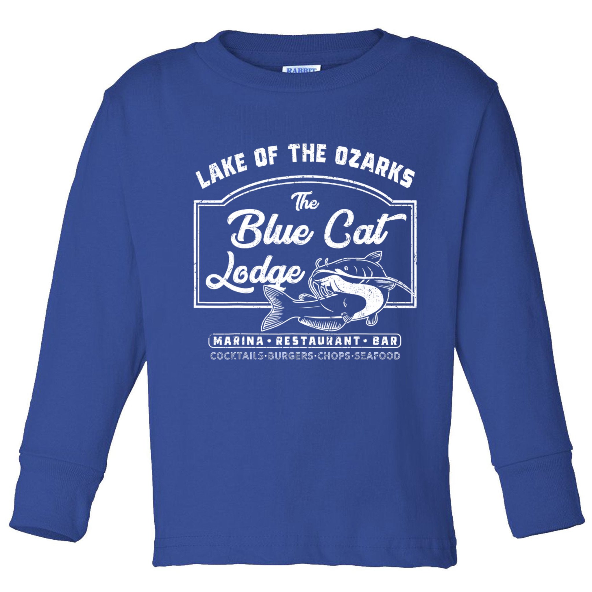 Vintage The Blue Cat Lodge Lake Of The Ozarks Toddler Long Sleeve Shirt