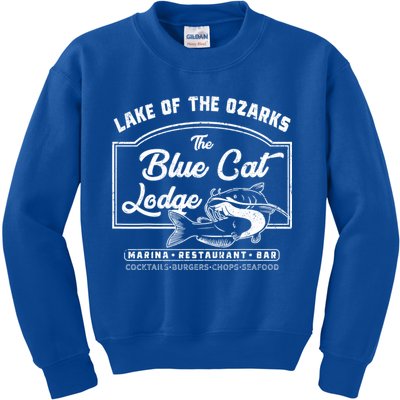 Vintage The Blue Cat Lodge Lake Of The Ozarks Kids Sweatshirt