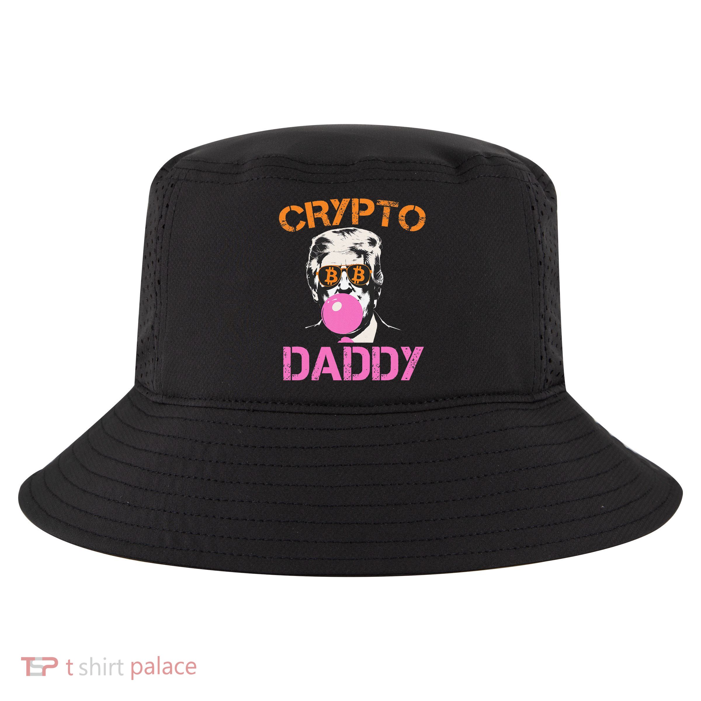 Vintage Trump Bitcoin Daddy Crypto Sarcasm Investment Squad Cool Comfort Performance Bucket Hat