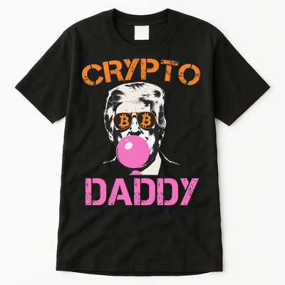 Vintage Trump Bitcoin Daddy Crypto Sarcasm Investment Squad Tall T-Shirt