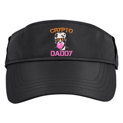Vintage Trump Bitcoin Daddy Crypto Sarcasm Investment Squad Adult Drive Performance Visor