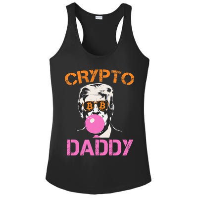 Vintage Trump Bitcoin Daddy Crypto Sarcasm Investment Squad Ladies PosiCharge Competitor Racerback Tank