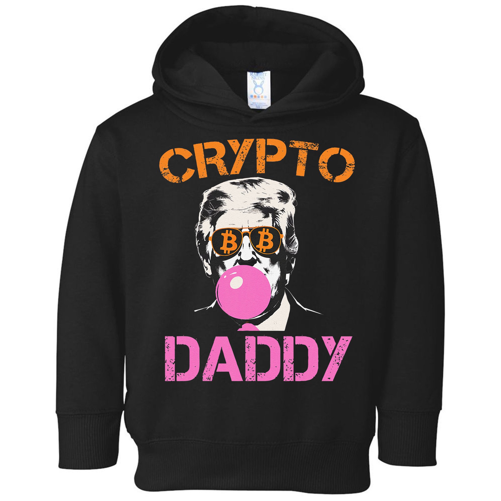 Vintage Trump Bitcoin Daddy Crypto Sarcasm Investment Squad Toddler Hoodie