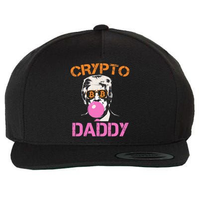 Vintage Trump Bitcoin Daddy Crypto Sarcasm Investment Squad Wool Snapback Cap