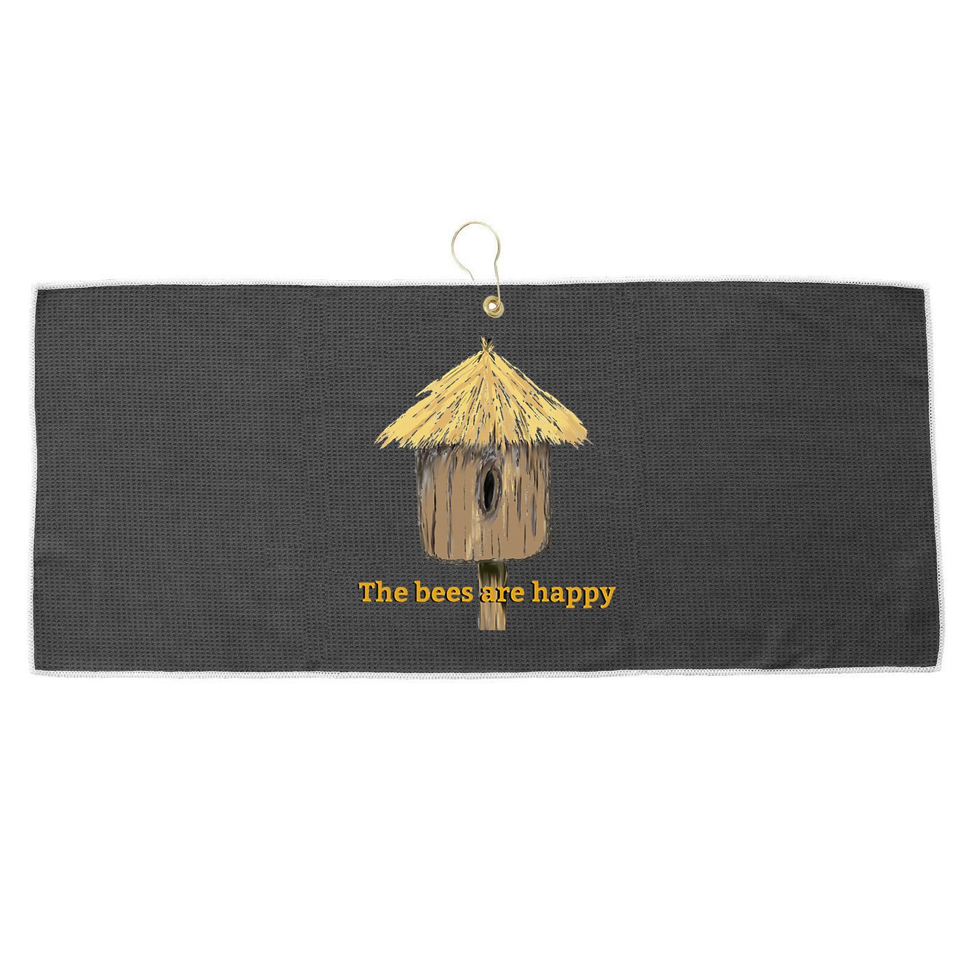 Valheim The Bees Are Happy Large Microfiber Waffle Golf Towel