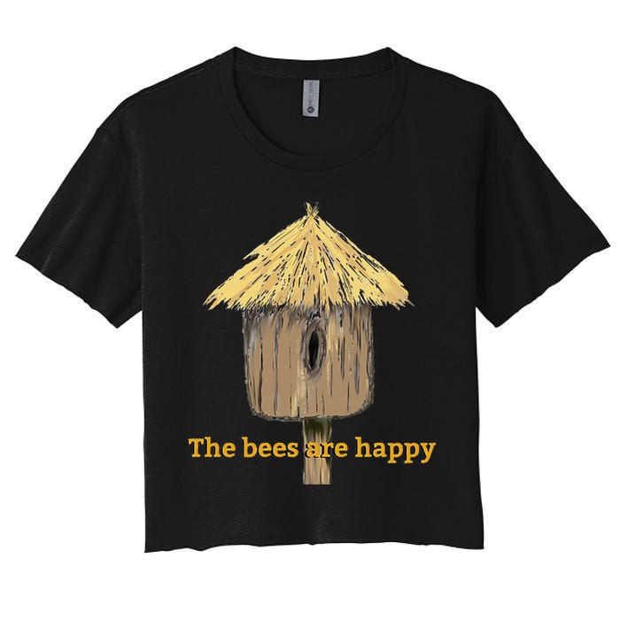 Valheim The Bees Are Happy Women's Crop Top Tee