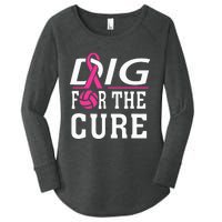 Volleyball Team Breast Cancer Awareness Women's Perfect Tri Tunic Long Sleeve Shirt