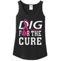 Volleyball Team Breast Cancer Awareness Ladies Essential Tank