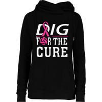 Volleyball Team Breast Cancer Awareness Womens Funnel Neck Pullover Hood