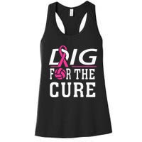 Volleyball Team Breast Cancer Awareness Women's Racerback Tank